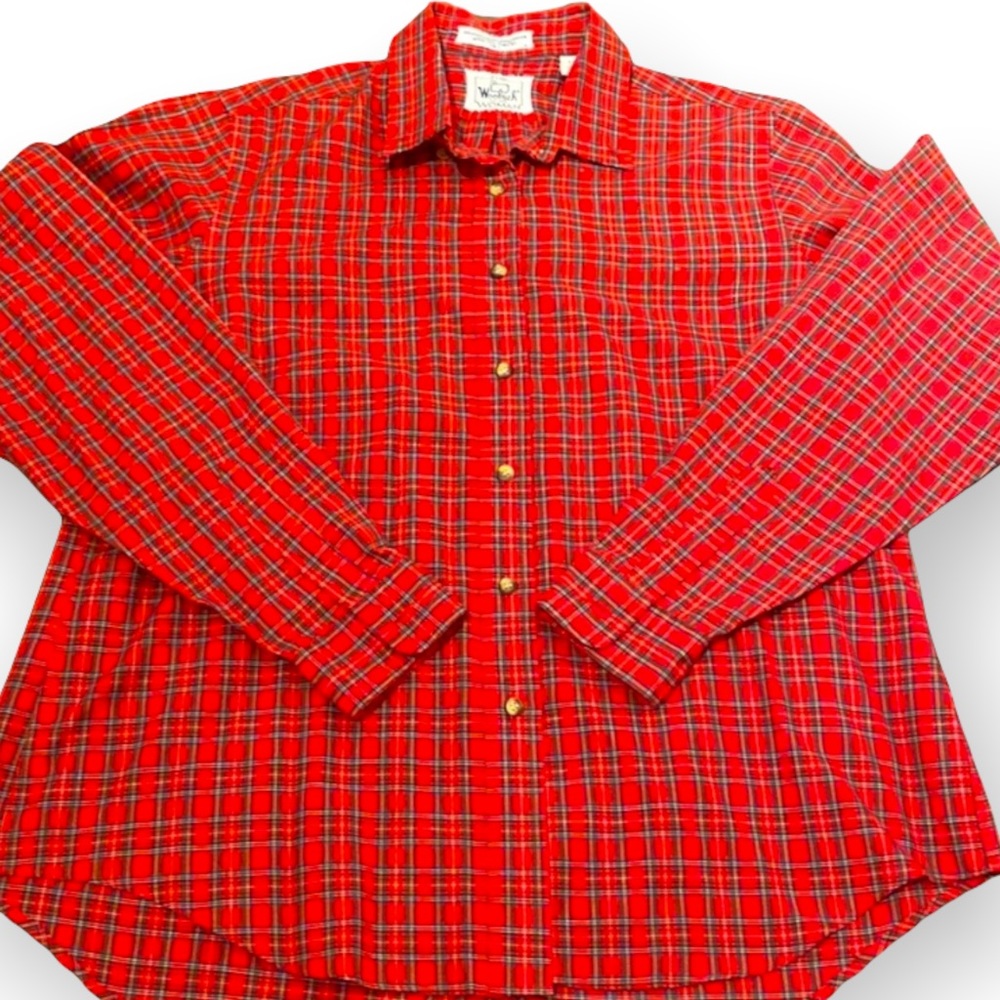 Vintage The Woolrich Woman vintage red plaid buttondown shirt